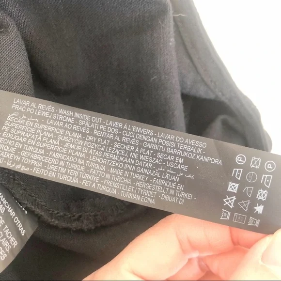 🎀 5/$25 NWT Zara black denim short sleeve shirt sz S - Picture 11 of 11